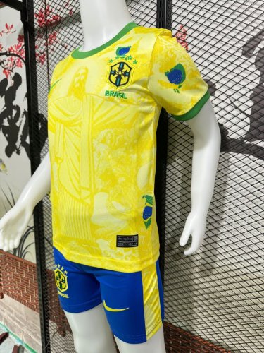 24-25 Brazil Special Edition Kids Soccer Jersey