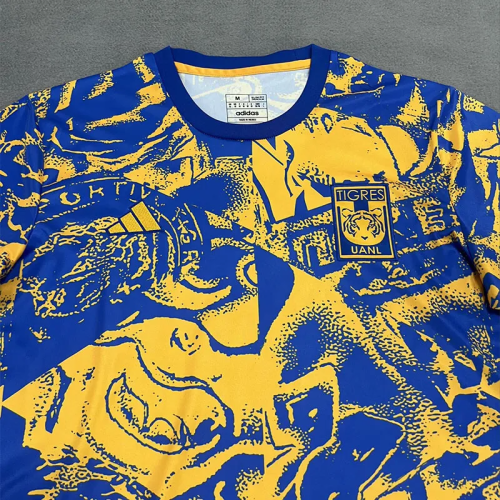 25-26 Tigres UANL Yellow Blue Training shirts