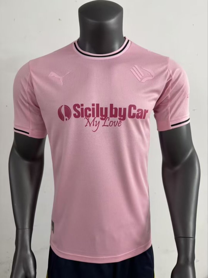 25-26 Palermo Home Fans Soccer Jersey*带广告