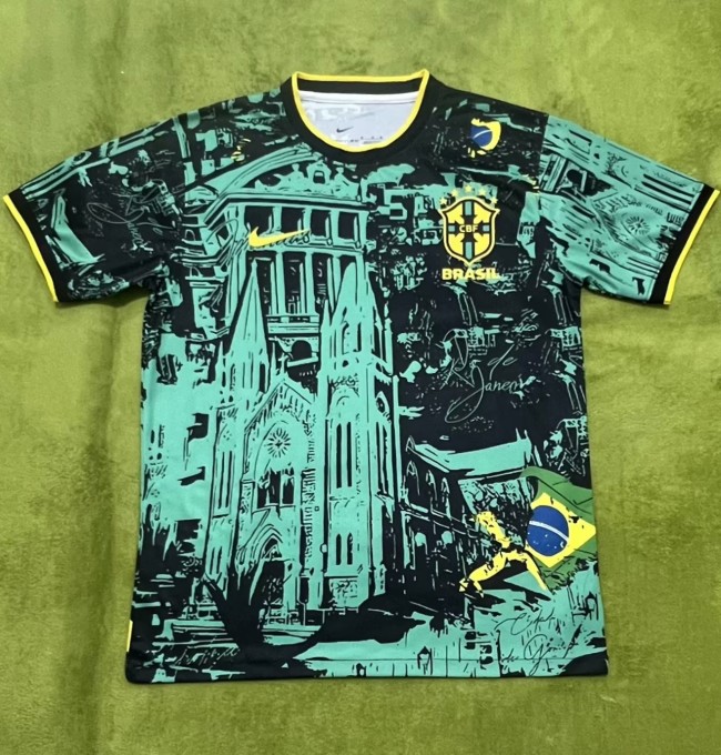 2024 Brazil Green Special Edition Fans Soccer Jersey