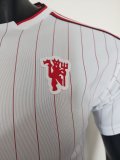 25-26 Man Utd White Casual Edition Player Version Training shirts