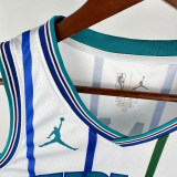 2018-2019 HORNETS BALL #1 White Retro Top Quality Hot Pressing NBA Jersey