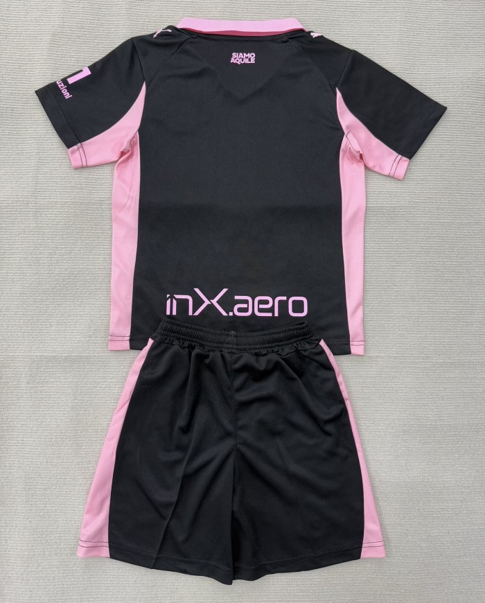 25-26 Palermo Away Kids Soccer Jersey