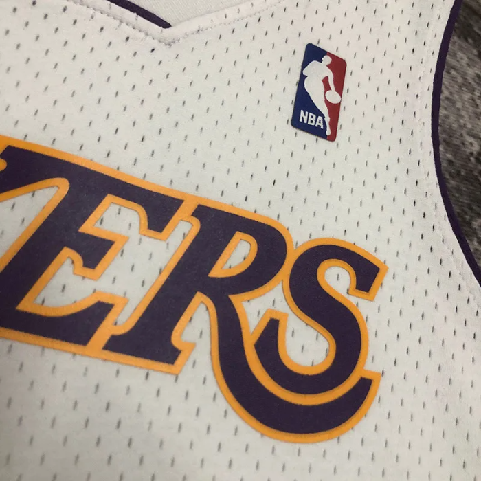 2003-04 LAKERS BRYANT #8 White Retro Top Quality Hot Pressing NBA Jersey