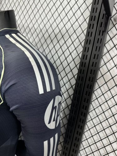 25-26 RMA Away Long Sleeve Player Version Soccer Jersey 长袖