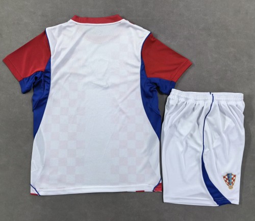 2026 Croatia Home Kids Soccer Jersey