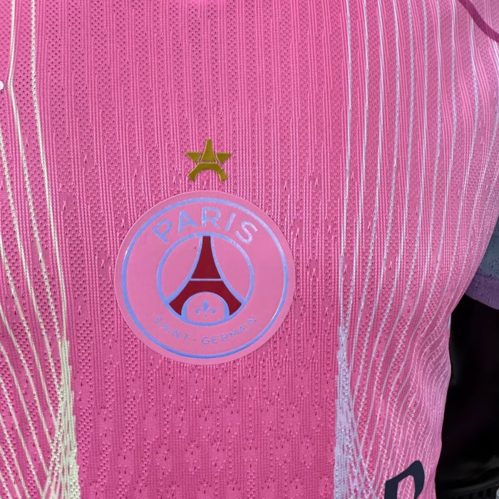 25-26 PSG Pink Special Edition Player Version Soccer Jersey 1:1 Thai Quality