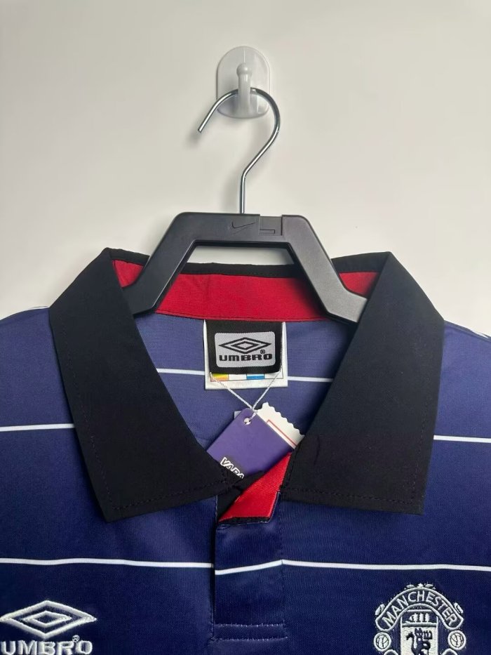 1999-2000 Man Utd Away Retro Soccer Jersey