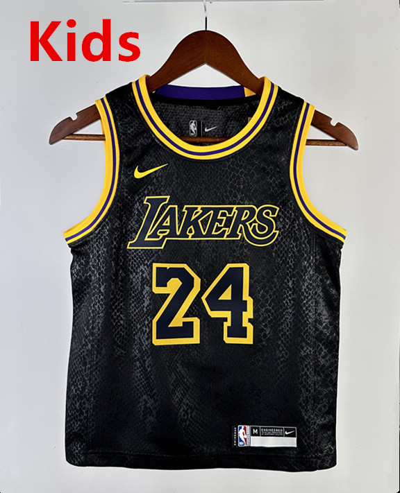 2024 LAKERS BRYANT #24Top Quality Hot Pressing Kids NBA Jersey