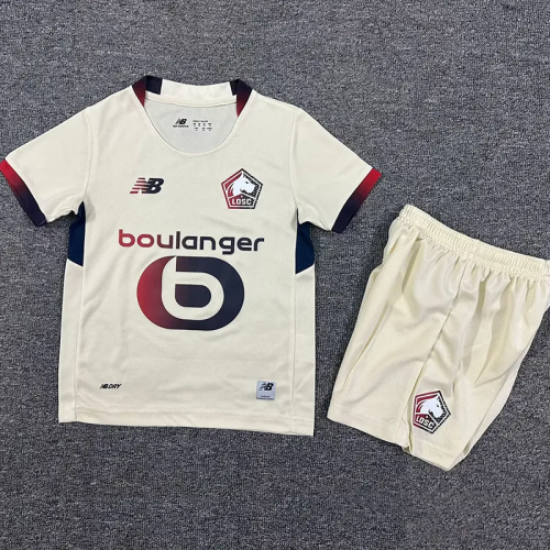 25-26 Lille Away Kids Soccer Jersey 1:1 Thai Quality