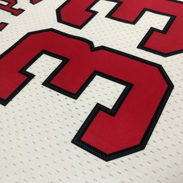 1998 BULLS PIPPEN #33 White Retro Top Quality Hot Pressing NBA Jersey