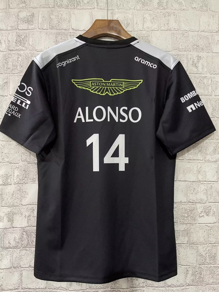 2024 F1 Aston New Pattern Short Sleeve Racing Suit