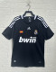 2008-2009 RMA Away Black Retro Soccer Jersey