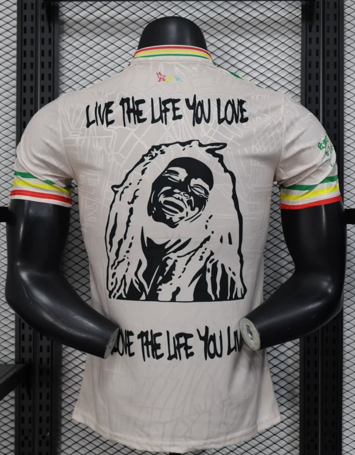 25-26 Aja× Grey Special Edition Player Version Soccer Jersey