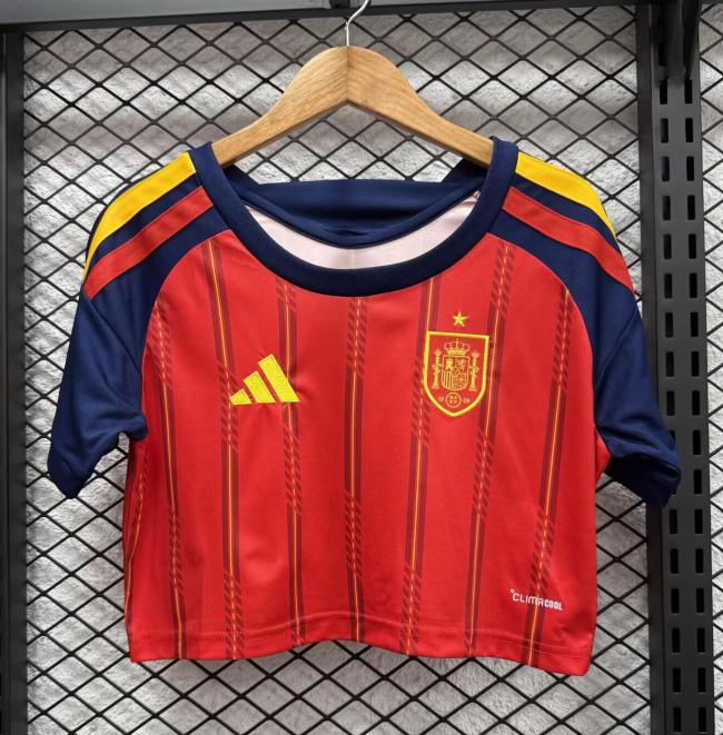 2026 Spain Home Women Cheerleading Short-sleeved (女)