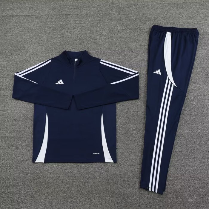 2024 AD Blue Half Pull Tracksuit 