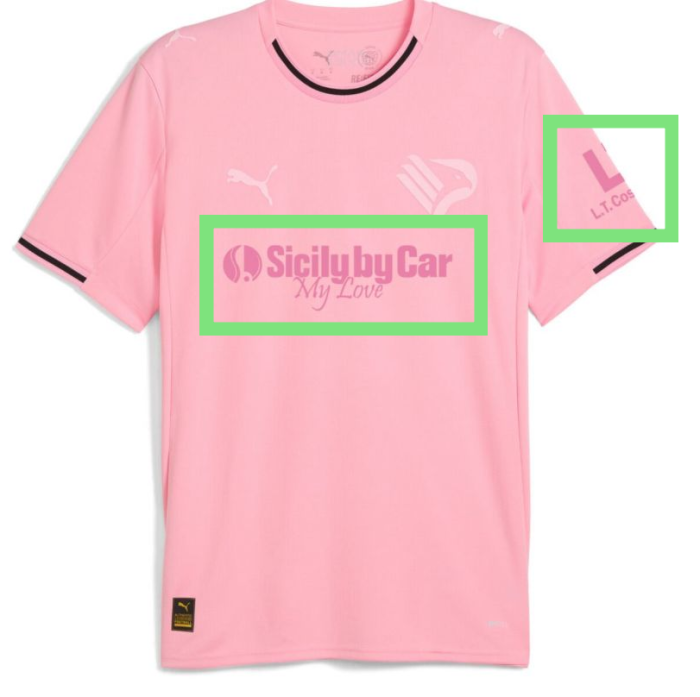 25-26 Palermo Home Fans Soccer Jersey