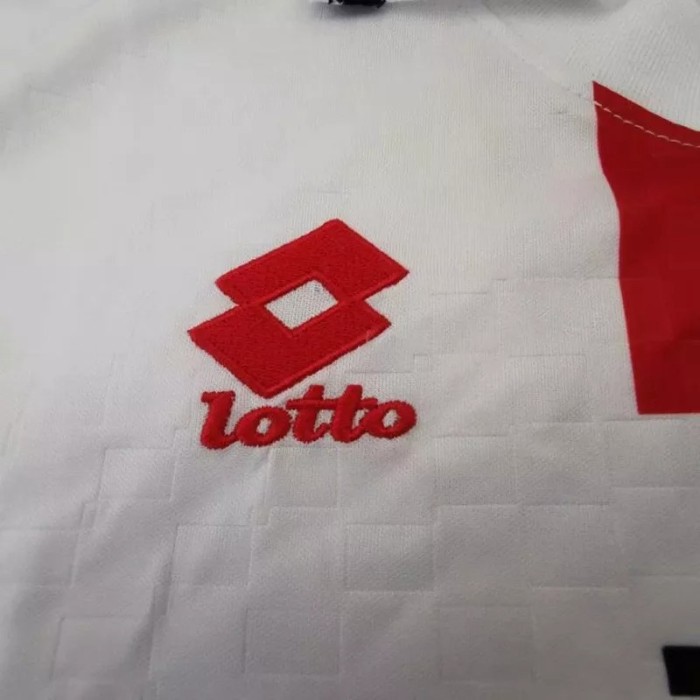 1995-1997 ACM Away White Retro Soccer Jersey