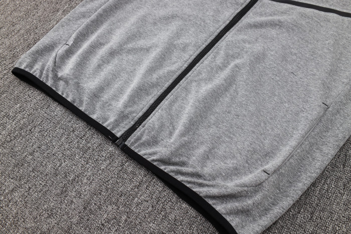2024 NK Gray Hoodie Jacket Tracksuit