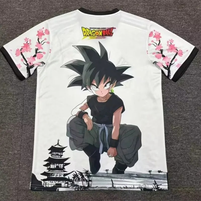 25-26 Japan White Special Edition Fans Soccer Jersey *龙珠黑悟空