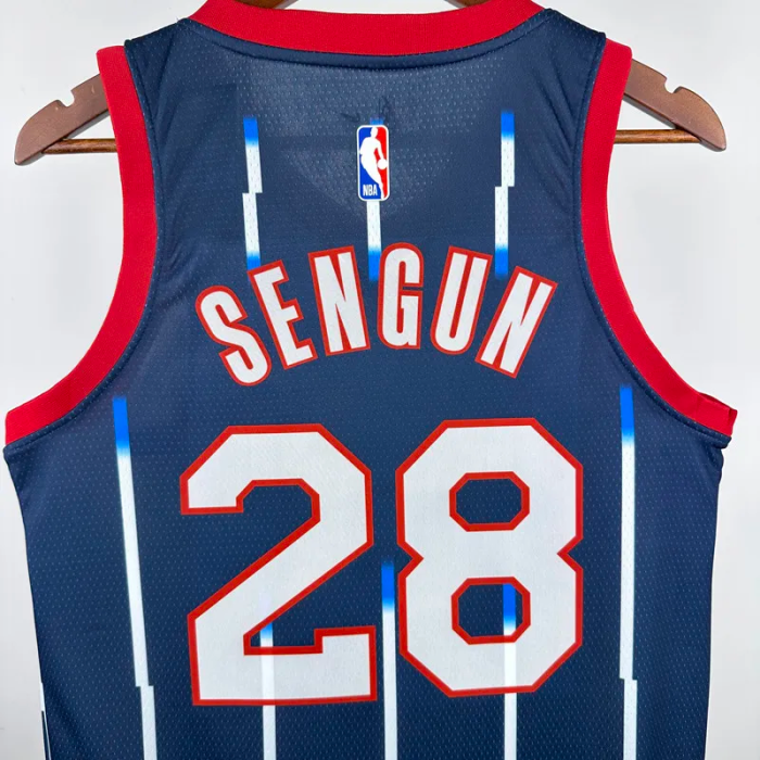 23-24 ROCKETS SENGUN #28 Royal blue City Edition Top Quality Hot Pressing NBA Jersey