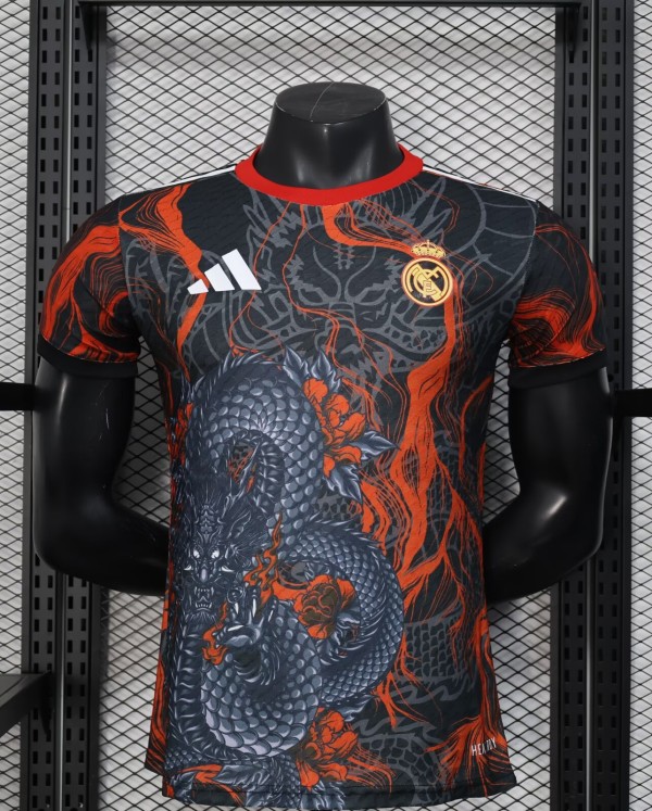 25-26 RMA Black Special Edition Player Version Soccer Jersey