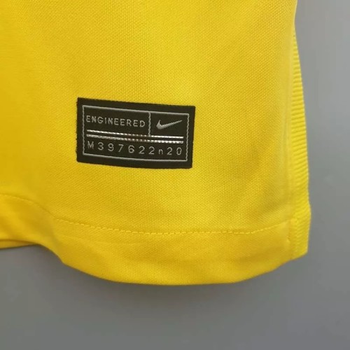 2020 Brazil Home Yellow Fans Soccer Jersey