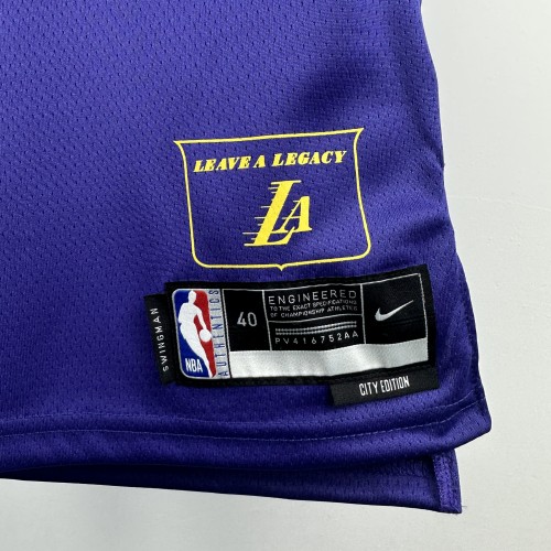24-25 Lakers  Top Quality Hot Pressing NBA Jersey