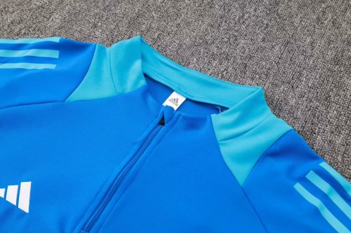 2024 AD Blue Half Pull Tracksuit