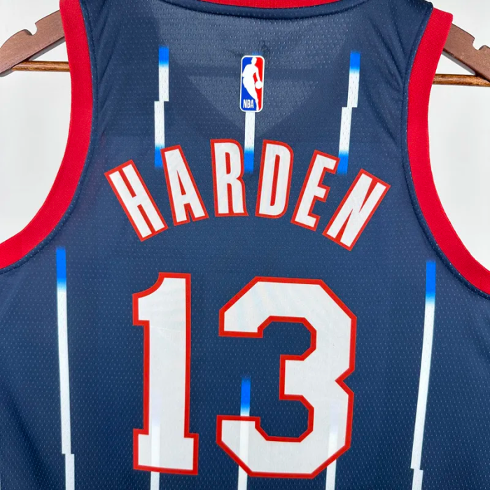 23-24 Rockets HARDEN #13 Royal blue City Edition Top Quality Hot Pressing NBA Jersey