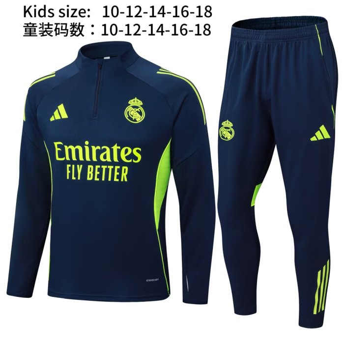 25-26 RMA High Quality Kids Half Pull Tracksuit