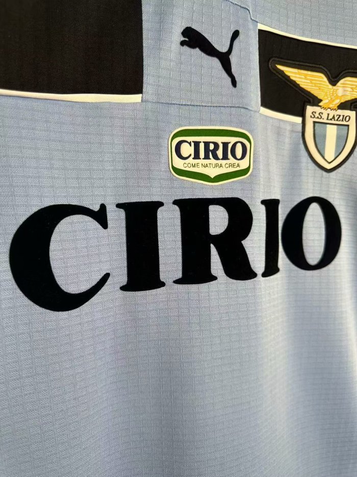 1998-1999 Lazio Home Long sleeves Retro Soccer Jersey
