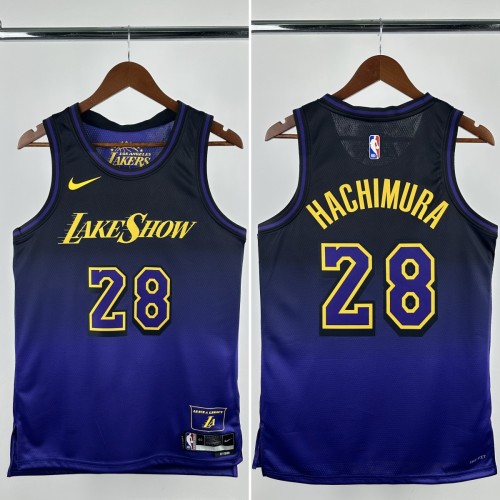 24-25 Lakers  Top Quality Hot Pressing NBA Jersey