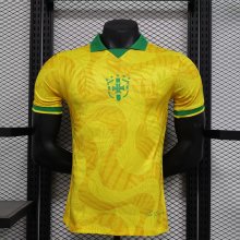 24-25 Brazil Comma Yellow Special Edition Player Version Soccer Jersey