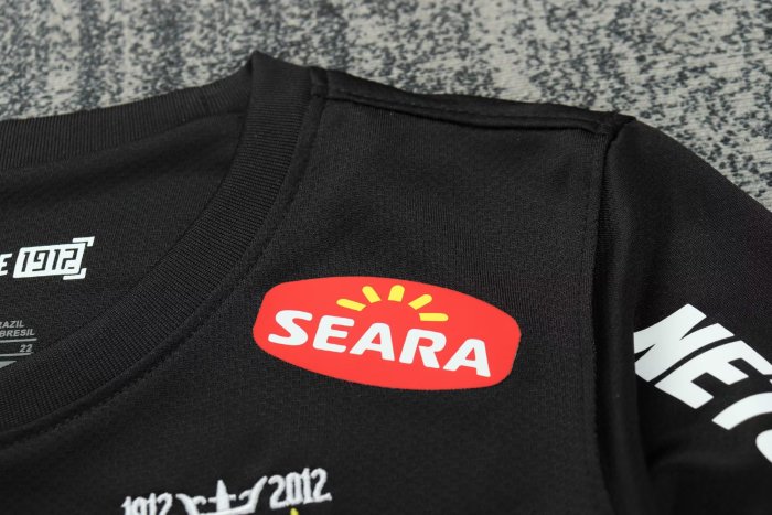 2013 Santos FC Away Long sleeves Kids Retro Soccer Jersey