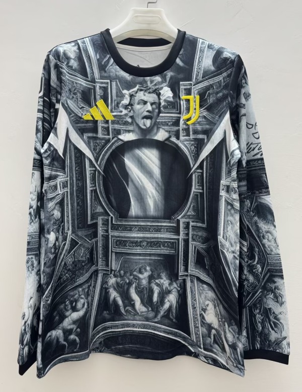 25-26 JUV Black Special Edition Long sleeves Fans Training shirts