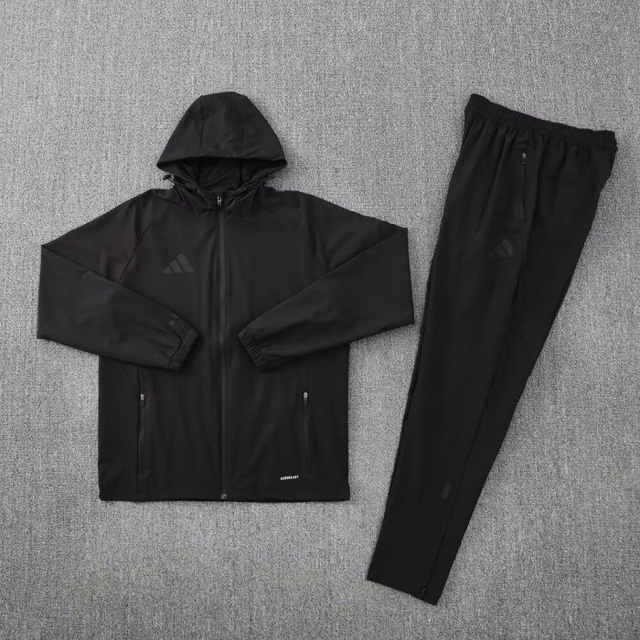 2025 AD Black Jacket Tracksuit