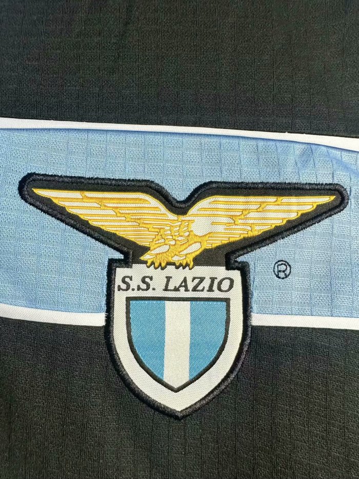 1998-1999 Lazio Away Long Sleeve Retro Soccer Jersey