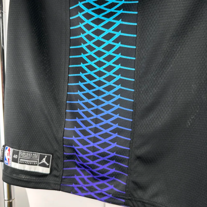 2017-2018 HORNETS BALL #1 Black City Edition Top Quality Hot Pressing NBA Jersey