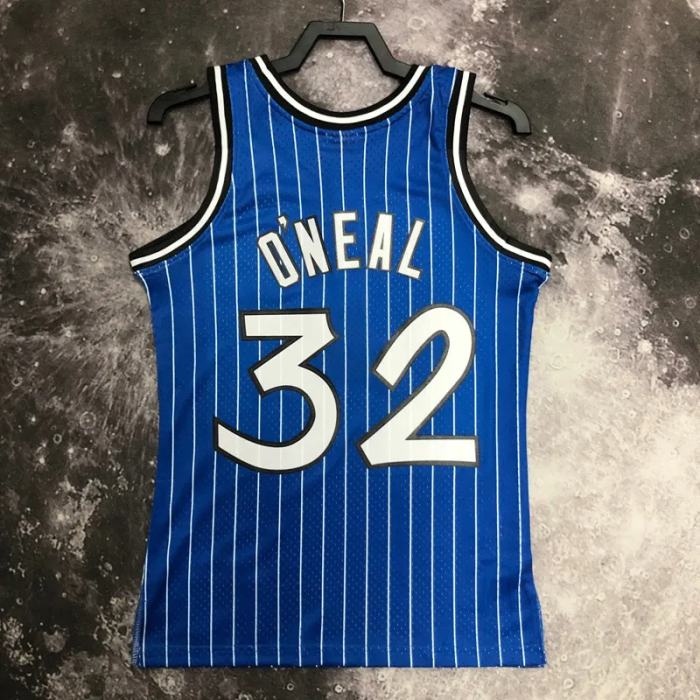 1995 Magic O'NEAL #32 Blue Retro Top Quality Hot Pressing NBA Jersey