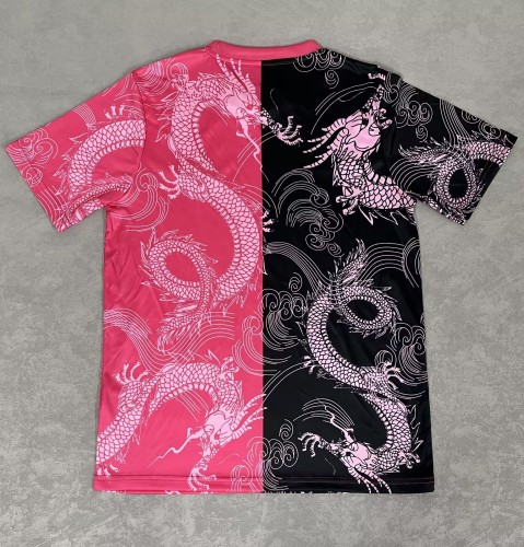 25-26 RMA Pink Black Special Edition Fans Training Shirts *粉龙纹