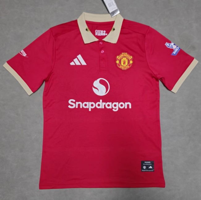 25-26 Man Utd Red Polo Short Sleeve