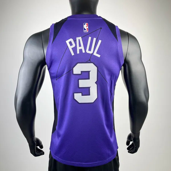 2017-18 SUNS PAUL #3 Royal Blue City Edition Top Quality Hot Pressing NBA Jersey