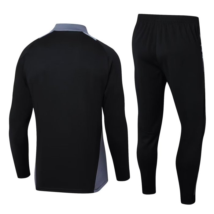 2024 AD Black Half Pull Tracksuit