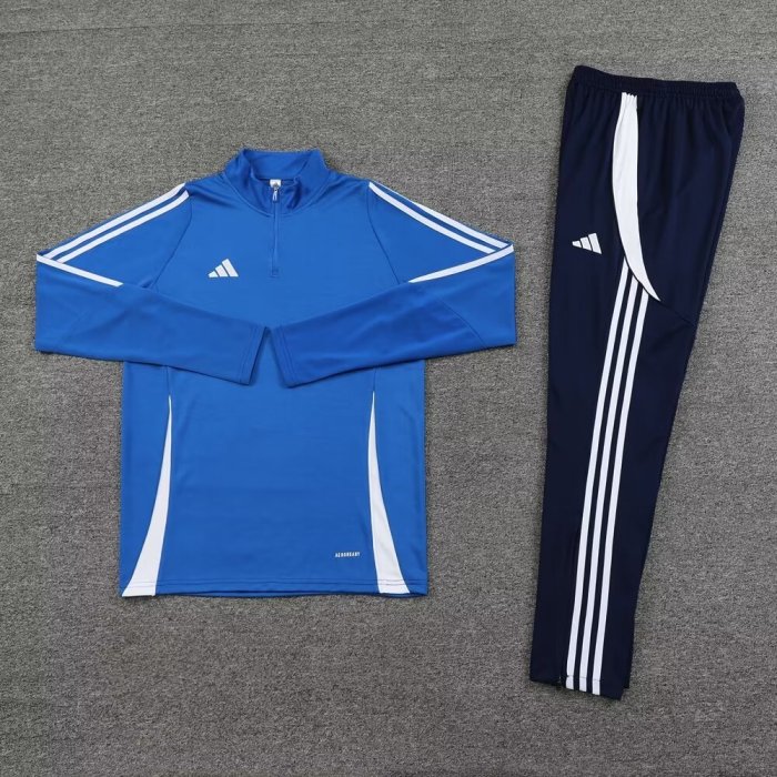 2024 AD Blue Half Pull Tracksuit 