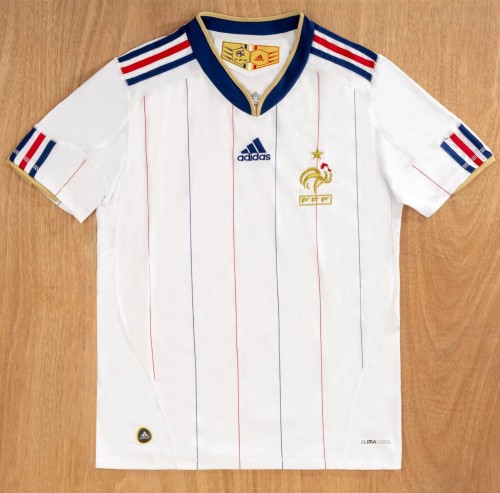 2010 France Away Retro Soccer Jersey