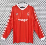 1982-1984 Nottingham Home Long Sleeve Retro Soccer Jersey