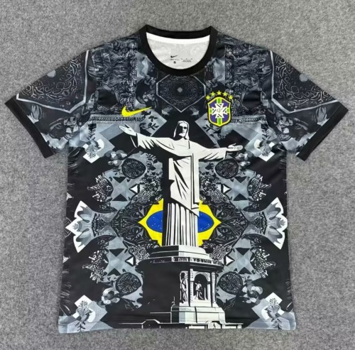25-26 Brazil Black Grey Special Edition Training shirts
