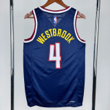 22-23 Nuggets WESTBROOK #4 Royal Blue Top Quality Hot Pressing NBA Jersey