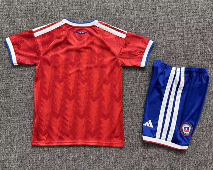 25-26 Chile Home Kids Soccer Jersey